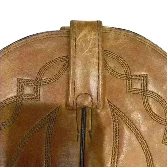 Dan Post Men’s Made in USA Brown Leather Pointed Toe Western Boots Size 8.5 D - Picture 3 of 10